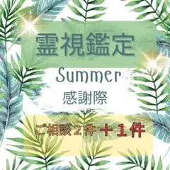 【夏の感謝祭】8月感謝祭　じっくり霊視鑑定　ご相談2件＋1件
