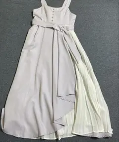 ノースリーブロングワンピース 薄紫色