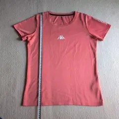 Kappa　オレンジ コーラルピンク 半袖Tシャツ Mサイズ相当