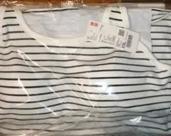 UNIQLO オフホワイト ストライプ ブラトップ XXL