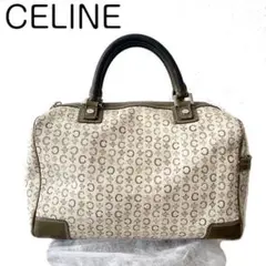 celine セリーヌ キャンバス Cマカダム ミニボストン ハンドバッグ ロゴ
