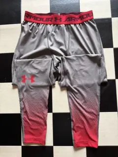 Under Armour グレー/レッド レギンス