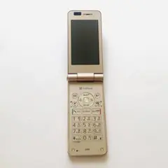 SoftBank 830P ゴールド 折りたたみ式携帯電話