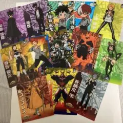 僕のヒーローアカデミア　カード13枚(一枚折り目有)