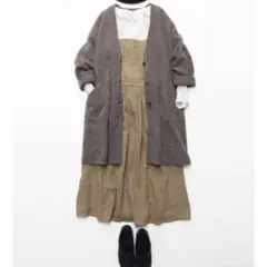 ネストローブ ウールロングカーディガン