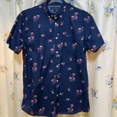 バナナリパブリックBanana Republic クラゲ柄 半袖シャツ XL