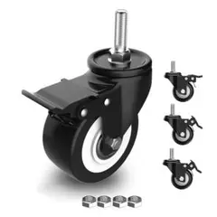 キャスター 車輪径50mm 耐荷重280KG 360度回転 4個セット