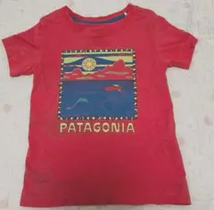 【訳あり】PATAGONIA ピンクTシャツ　4T 110cm