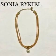 SONIA RYKIEL ソニアリキエル ネックレス ゴールド 金 真珠 パール
