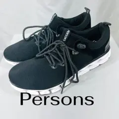 Persons ブラック スニーカー 26.5cm