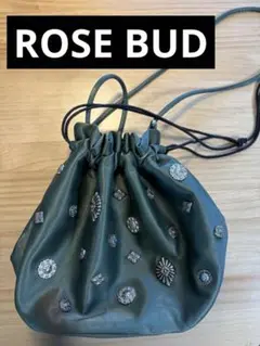 ROSE BUD コンチョバッグ　巾着バッグ