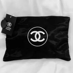 新品　CHANEL シャネル ノベルティ ポーチ　黒　BIGサイズ