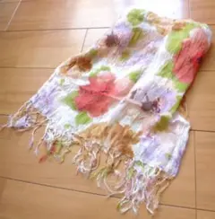 【美品】 collect point コレクトポイント ストール ボタニカル