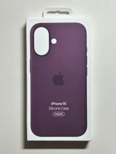 【新品】純正 iPhone 16 シリコンケース・プラム②