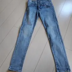 ライトブルースキニーデニム ハイウエスト