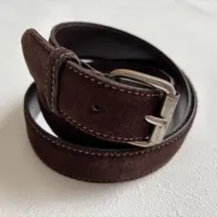 ZARA ザラ スエードレザーベルト ダークブラウン 95サイズ