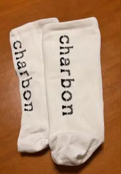 charbon シャルボン ARCH SUPPORT LOGO SOCKS