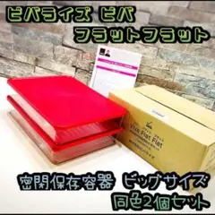 ビバライズ ビバ フラットフラット 密閉保存容器 12個セット　チェリーレッド ビバライズ ビバ フラットフラット 密閉保存容器 同色12個セット