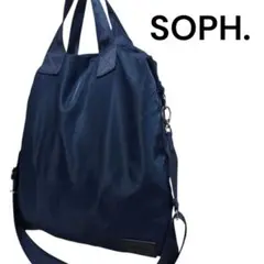 SOPH. ネイビー ショルダーバッグ
