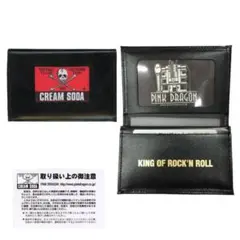 新品 クリームソーダ cream soda ピンクドラゴン パスケース 黒
