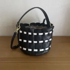 匿名配送 ESTNATION POTIOR ポティオール 黒 バケツバッグ