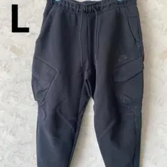 Nike ナイキ　テック　パンツ　ロゴ　黒　ブラック　Lサイズ メンズ
