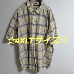 NAUTICA ノーティカ 半袖シャツ 4XLT 刺繍 ワッペン ボタン刻印 有