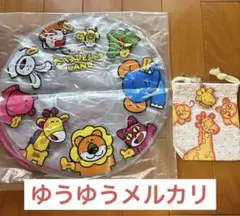 たべっ子どうぶつLAND ウキウキうきわポーチ 巾着 ラバーチャーム