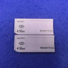 C210 ソニー　SONY　純正　メモリースティック 16MB 2枚