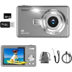 デジカメ 5000万画素 4K動画撮影 32GB Micro SDカード付き