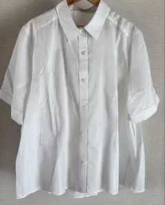 新品・未使用　23区　大きいサイズ　48 白　シャツ