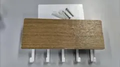 訳あり 木目調 キーフック 壁掛け 鍵 小物置き ナチュラル