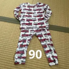 GAP 消防車プリント ベビーパジャマ 90cm