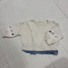 クリーム色 刺繍　バースデー　コトリ