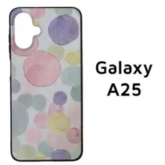 Galaxy A25 5G ケース パステル 水玉 カバー