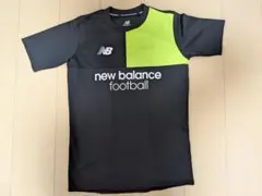 New Balance サッカーシャツ S JPN ブラック/ライム