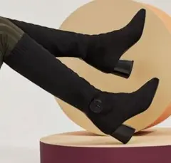 エルメス フォンテーヌ 36.5 ロングブーツ