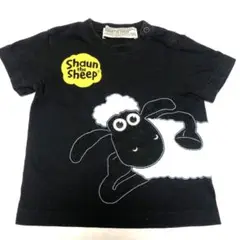 ひつじのショーンTシャツ　サイズ80 黒色
