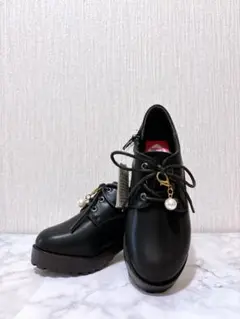 キッズ　パールチャーム付厚底ローファー　20㎝