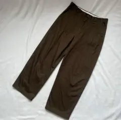 UNIQLO U ユニクロ U ワイドフィットチノ ダークブラウン 82cm