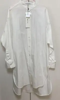 新品　23区　MY STANDARD ホワイト ロングシャツ 32 XSサイズ