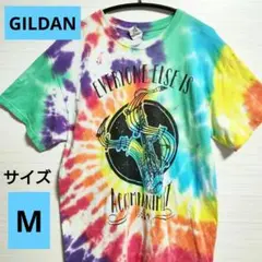 ＃67【USA古着】GILDAN　ギルダン　タイダイ柄　人気　レディース　半袖