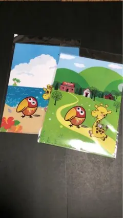 キリン堂70周年記念 キョロちゃん クリアファイル２枚