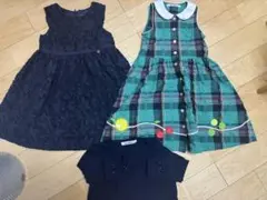 【ファミリア110】ワンピース、カーディガン 3点セット