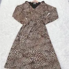 CECIL McBEE セシルマクビー　ドレス かわいい　人気　ヒョウ柄 M