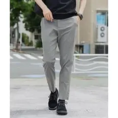 GLOBALWORK グローバルワーク ドライスラックスアンクルパンツ　グレー