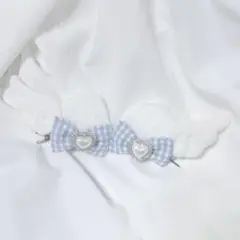 猫耳　ヘアクリップ　リボン　量産型