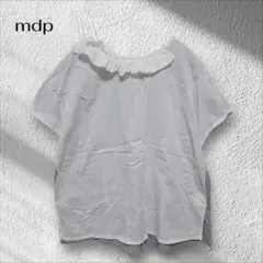シャンブルドゥシャーム mdp フリル付き半袖シャツ【F】 綿100% 日本製