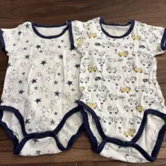半袖ロンパース 肌着 80㎝ 2枚セット