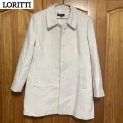 LORITTI ロリッティ　コート　セーター　ホワイト　アンゴラ　ウール